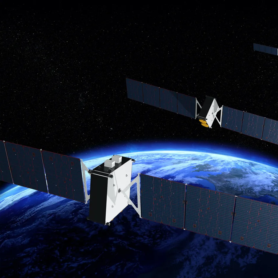 MEO Satellite in orbit