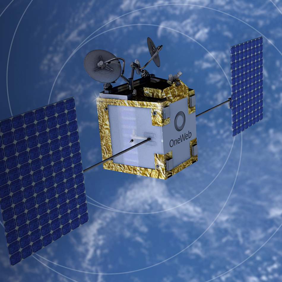 Oneweb LEO satellite in orbit
